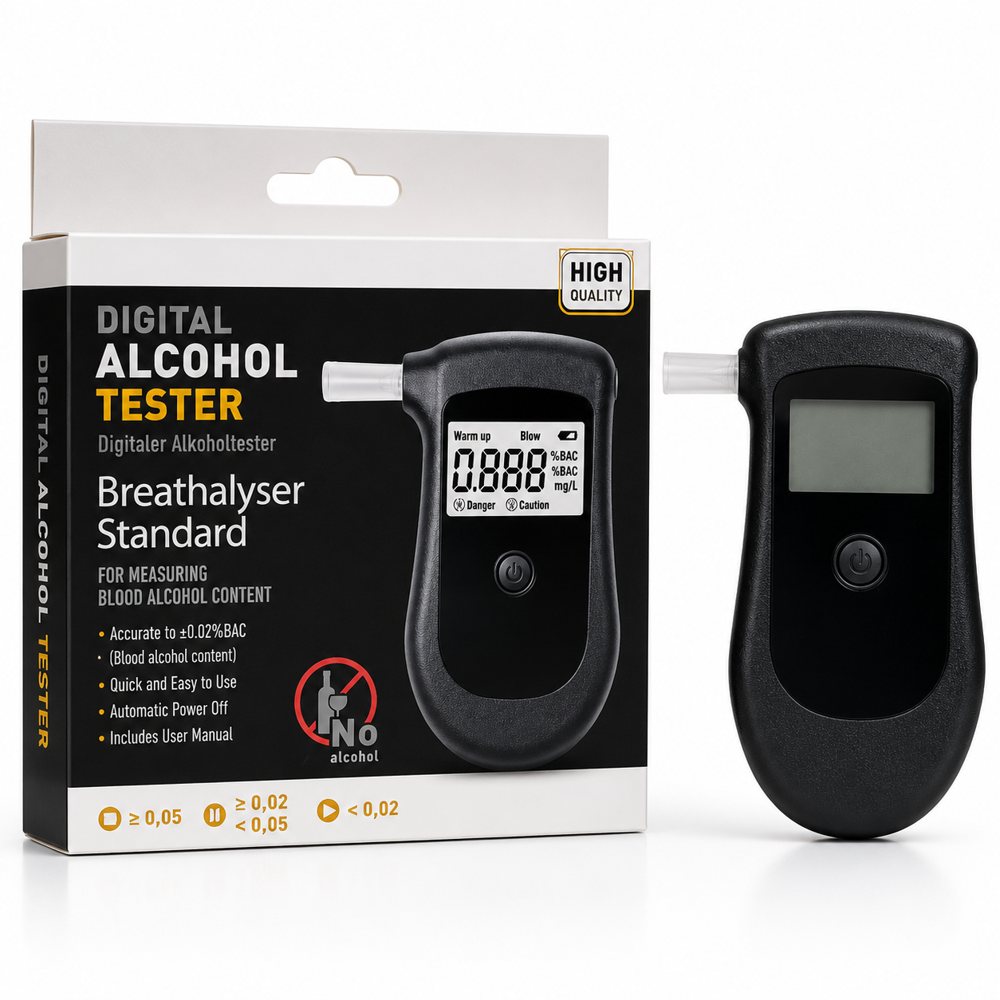 AT-6000 Pro 1 – Alcohol Breath Tester – Easy Carry Portable Device