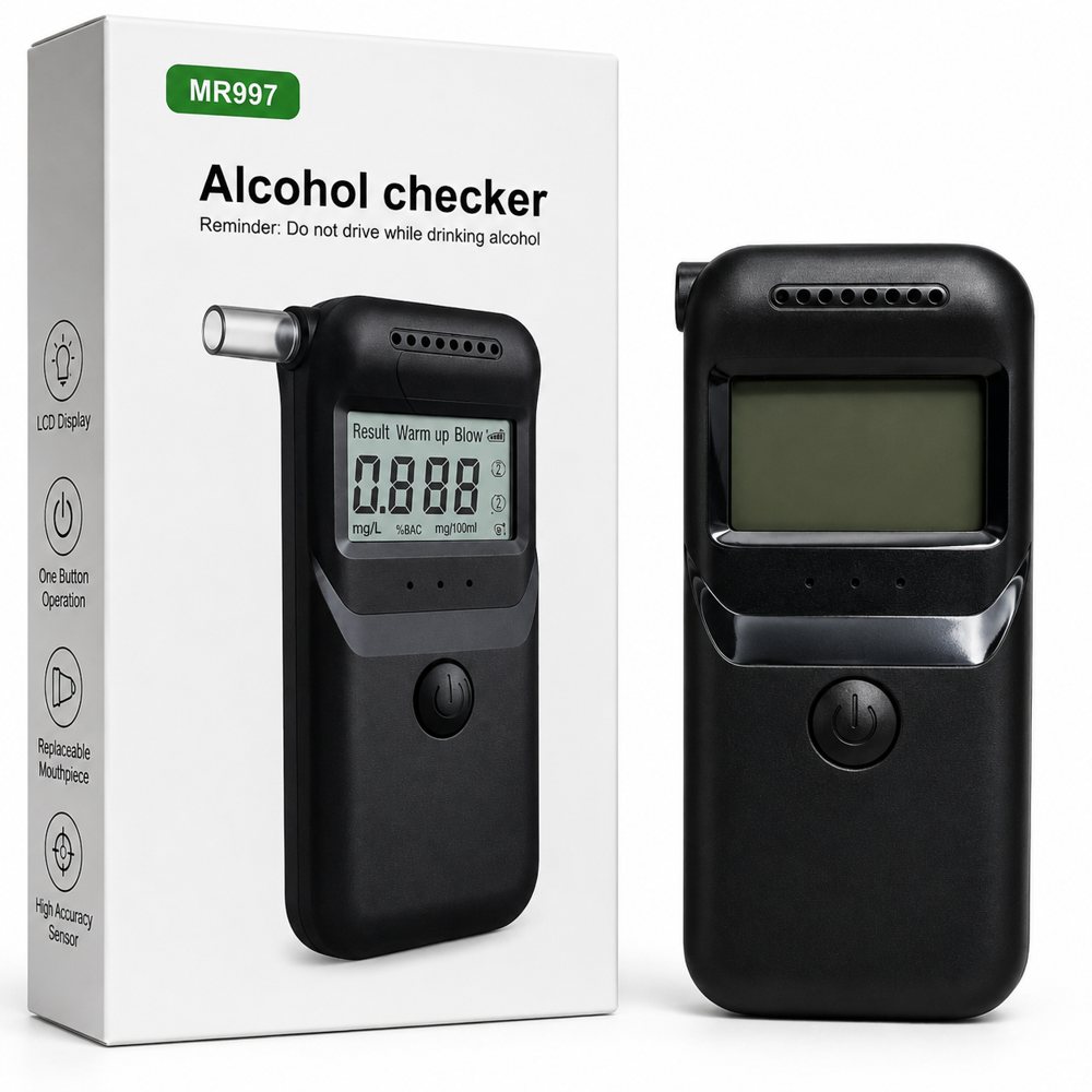 AT-6000 Pro 2 – Alcohol Breath Tester – Easy Carry Portable Device